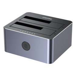 Buy Unitek SATA6G Dual Bay HDD Docking Station - Y-3026 - Alum Black in Cyprus, Nicosia, Limassol, Larnaka, Pafos