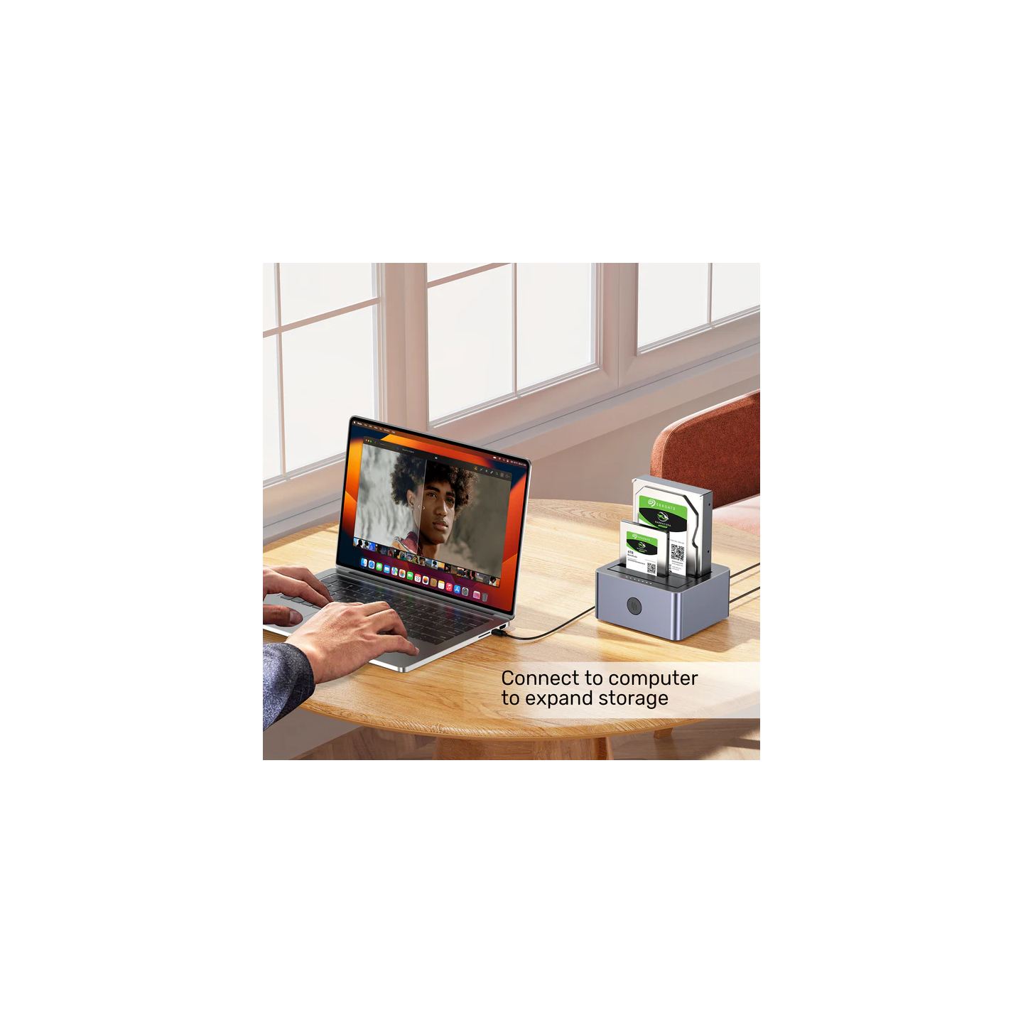 Unitek SATA6G Dual Bay HDD Docking Station - Y-3026 - Alum Black — Buy in Cyprus with Fast Delivery