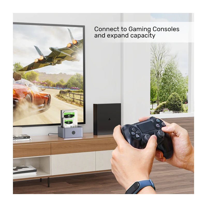 Buy Unitek SATA6G Dual Bay HDD Docking Station - Y-3026 - Alum Black in Cyprus, Nicosia, Limassol, Larnaka, Pafos