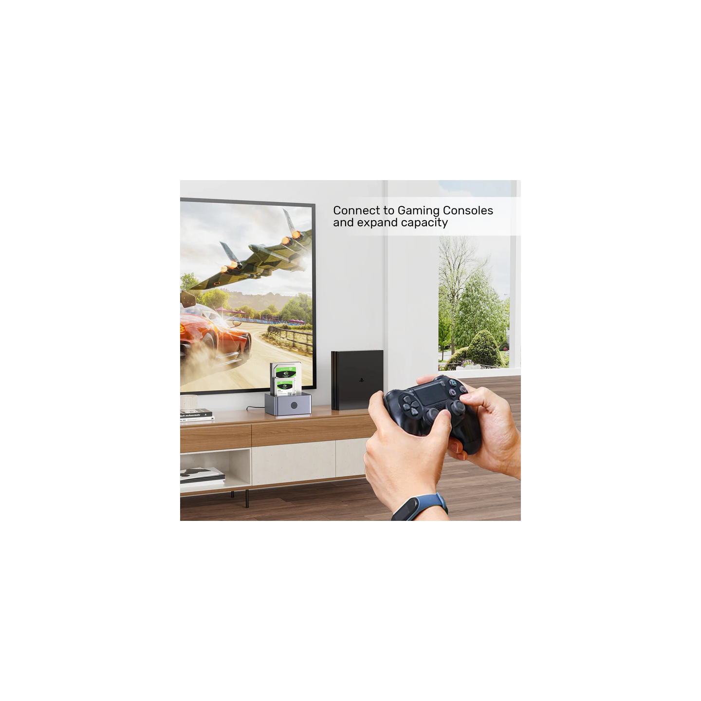 Unitek SATA6G Dual Bay HDD Docking Station - Y-3026 - Alum Black — Buy in Cyprus with Fast Delivery