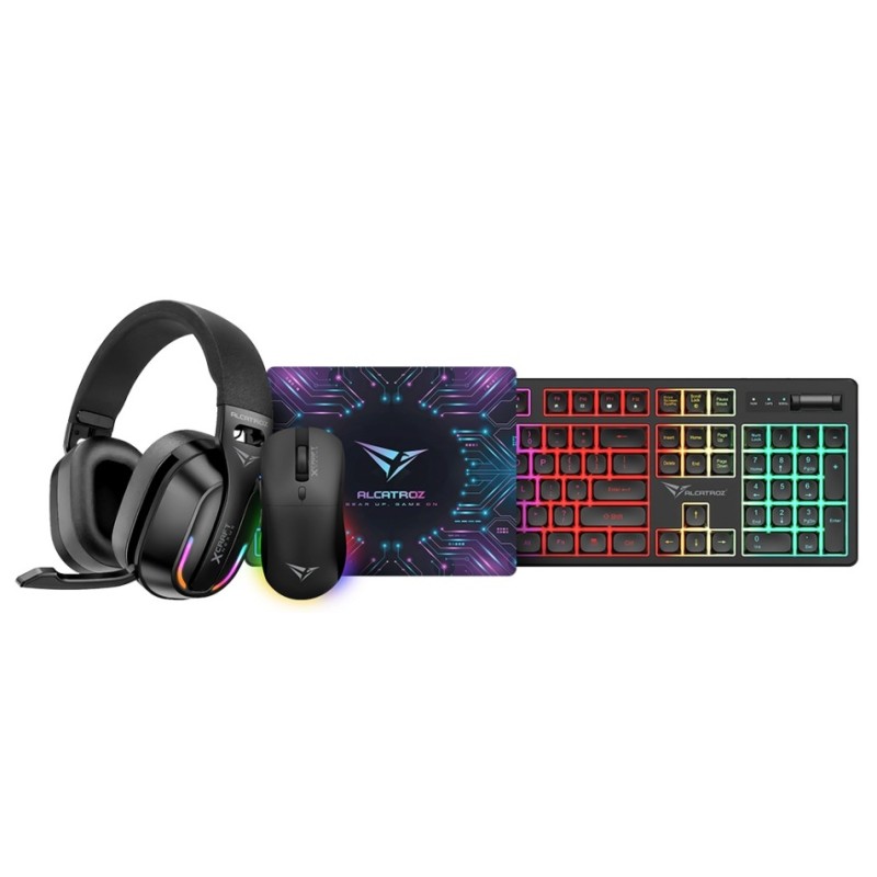 Buy Alcatroz X-Craft - 4in1 Gaming Set Keyb+Mouse+Mat+H set Rechargeable NEXUS B... in Cyprus, Nicosia, Limassol, Larnaka, Pafos