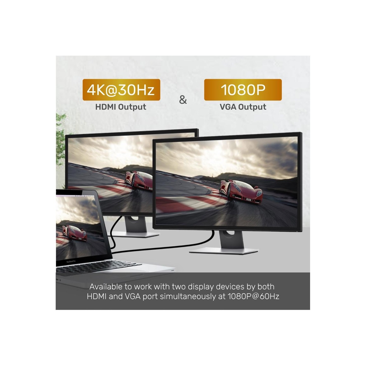 Unitek D1019A USB-C Hub 8-in-1: PD100W, 4K HDMI, VGA, Gigabit, SD — Armenius Store Cyprus