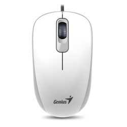 Genius DX-110 1000 DPI USB Wired Optical Mouse Ambidextrous White (Boxed) — Buy in Cyprus with Fast Delivery