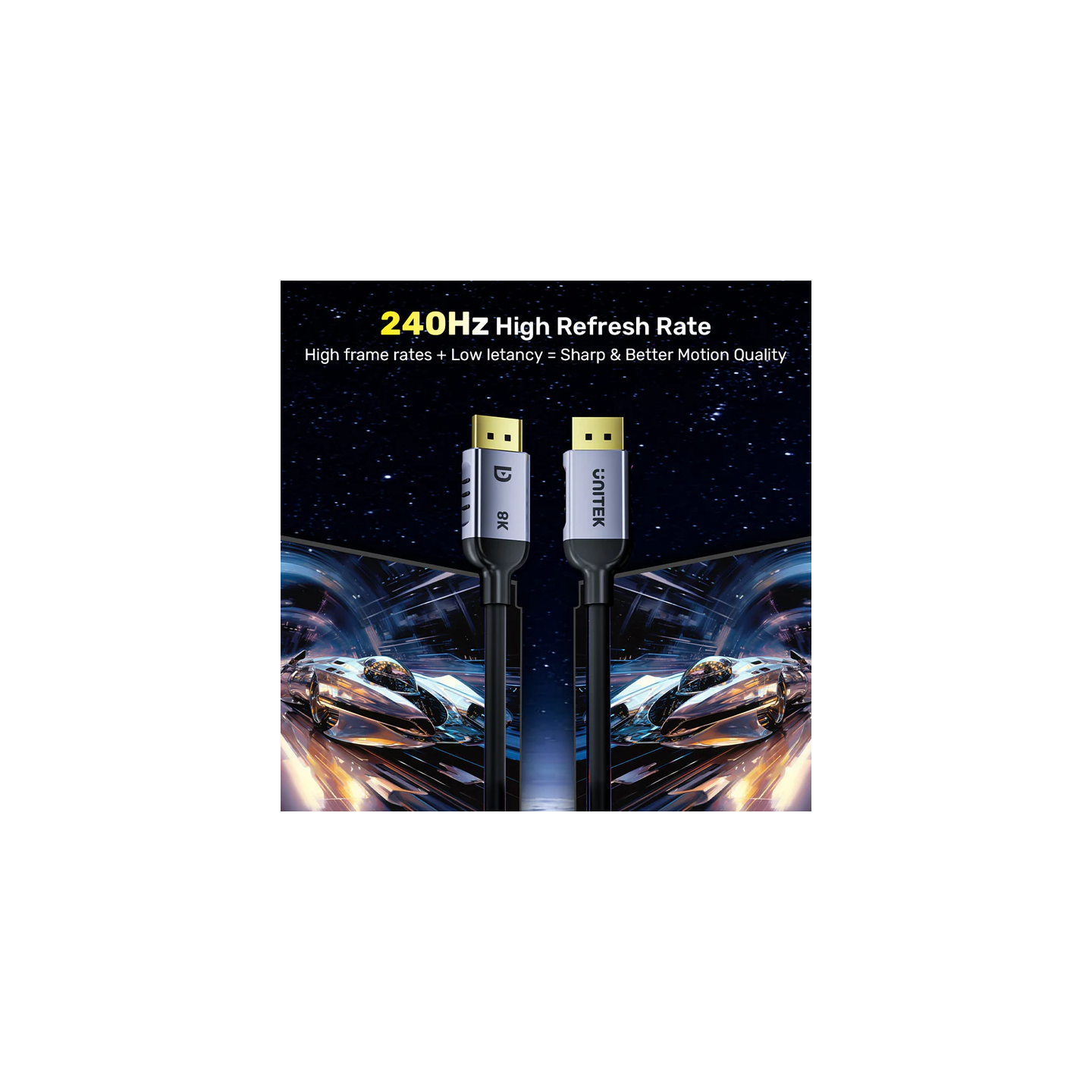 Unitek DisplayPort 1.4 Cable 8K 60Hz - C1628G-1.5M - 1.5m — Buy in Cyprus with Fast Delivery