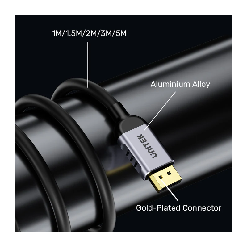 Buy Unitek DisplayPort 1.4 Cable 8K 60Hz - C1628G-1.5M - 1.5m in Cyprus, Nicosia, Limassol, Larnaka, Pafos