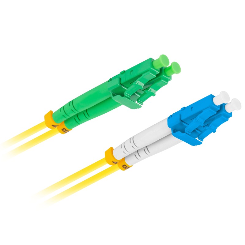 Buy Lanberg Fiber Optic Patch Cord - SM LC APC-LC UPC Duplex LSZH 1.0m in Cyprus, Nicosia, Limassol, Larnaka, Pafos