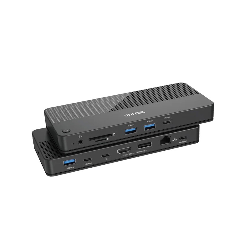 Buy Unitek USB-C Hub - D1079A - USB4 MST HDMI DP Gb SD Audio PD100W in Cyprus, Nicosia, Limassol, Larnaka, Pafos