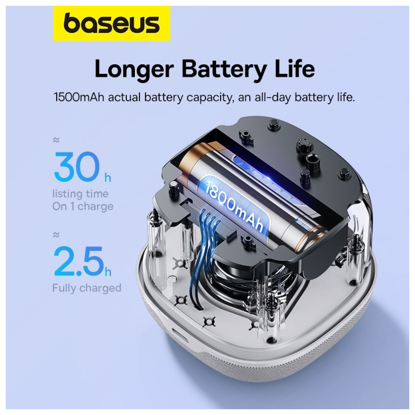 Baseus Speaker Wireless - AeQur V2 - Moon White — Buy in Cyprus with Fast Delivery