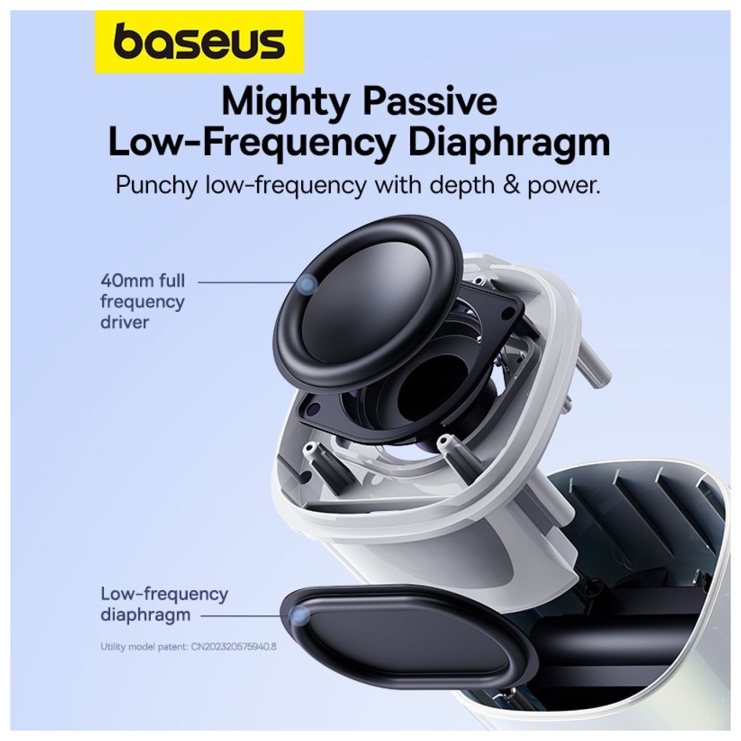 Baseus Speaker Wireless - AeQur V2 - Moon White — Buy in Cyprus with Fast Delivery