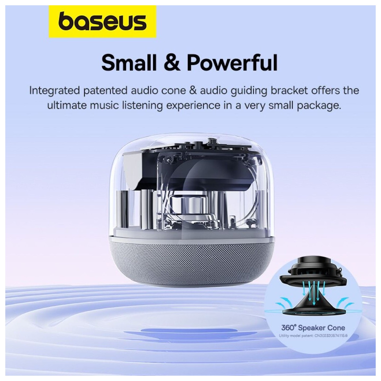 Baseus Speaker Wireless - AeQur V2 - Moon White — Buy in Cyprus with Fast Delivery