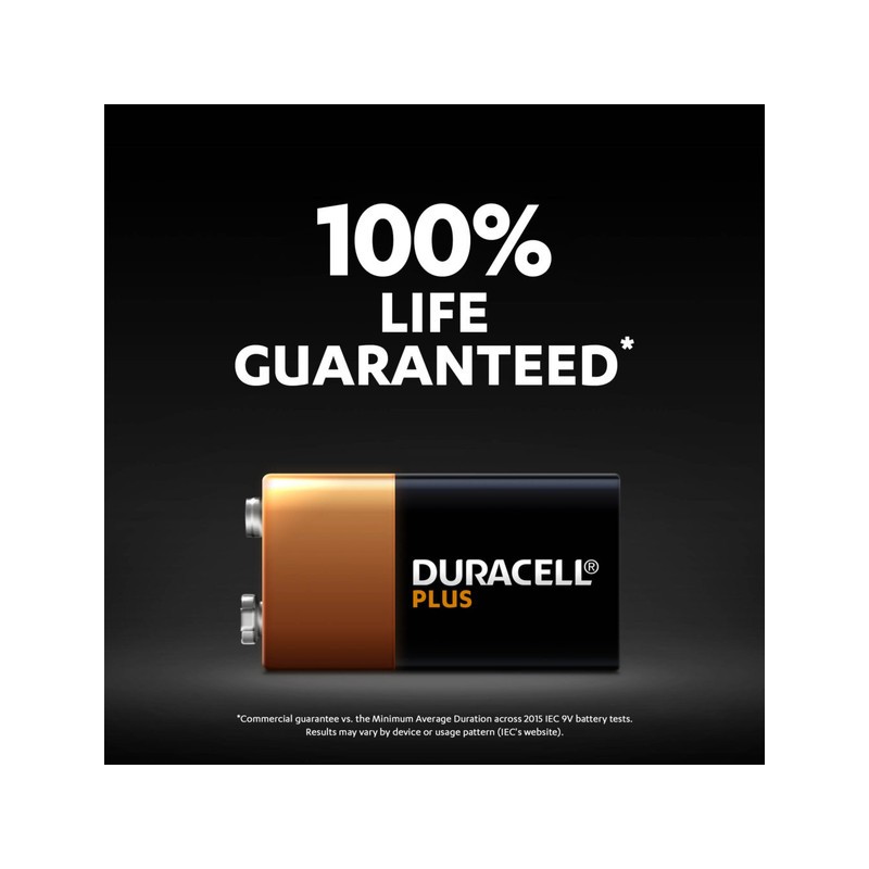 Buy Duracell Alkaline 9V 1pc Battery Plus - 9V in Cyprus, Nicosia, Limassol, Larnaka, Pafos