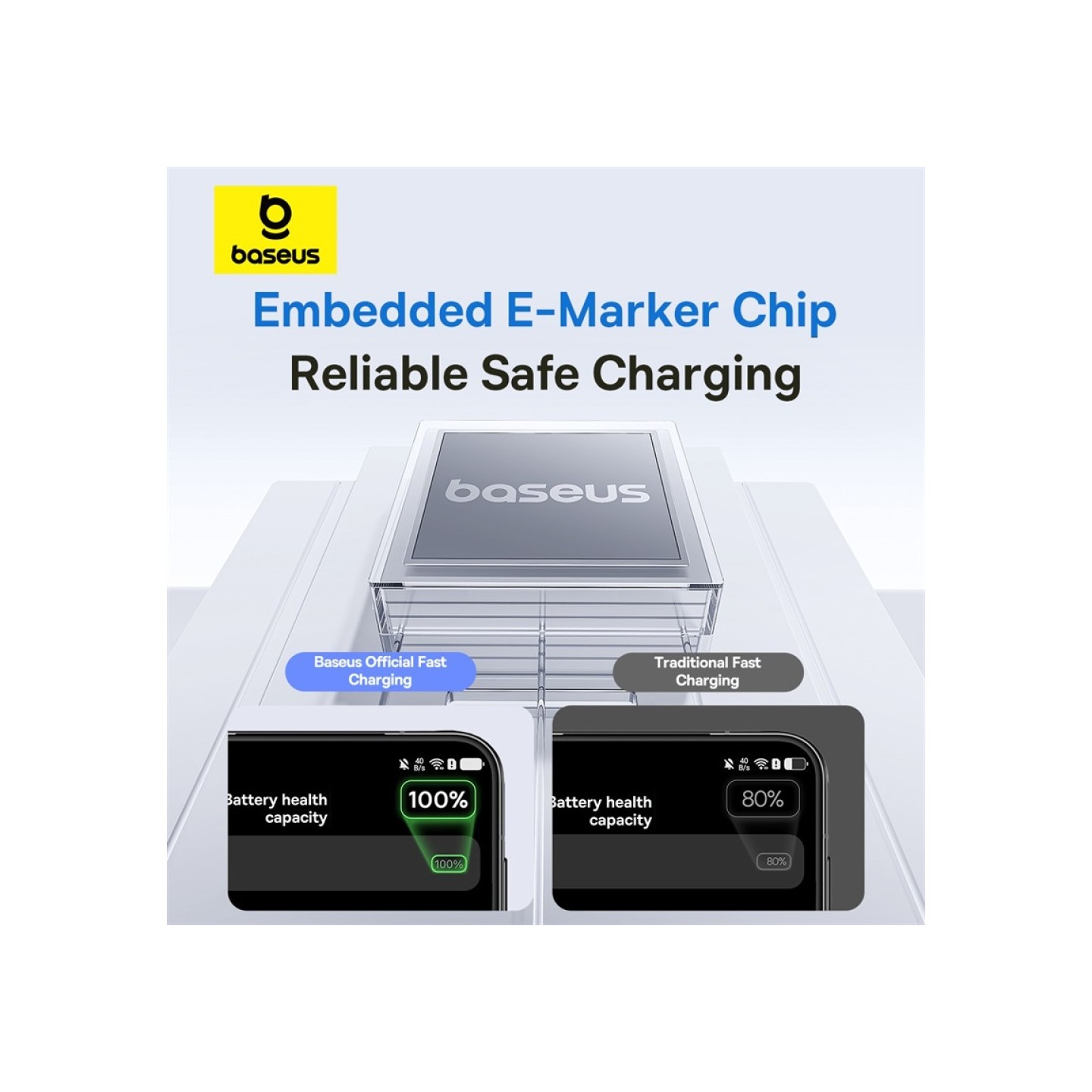 Baseus Display 2 USB-C to USB-A 100W Braided Cable 1m Black (Boxed) — Buy in Cyprus with Fast Delivery