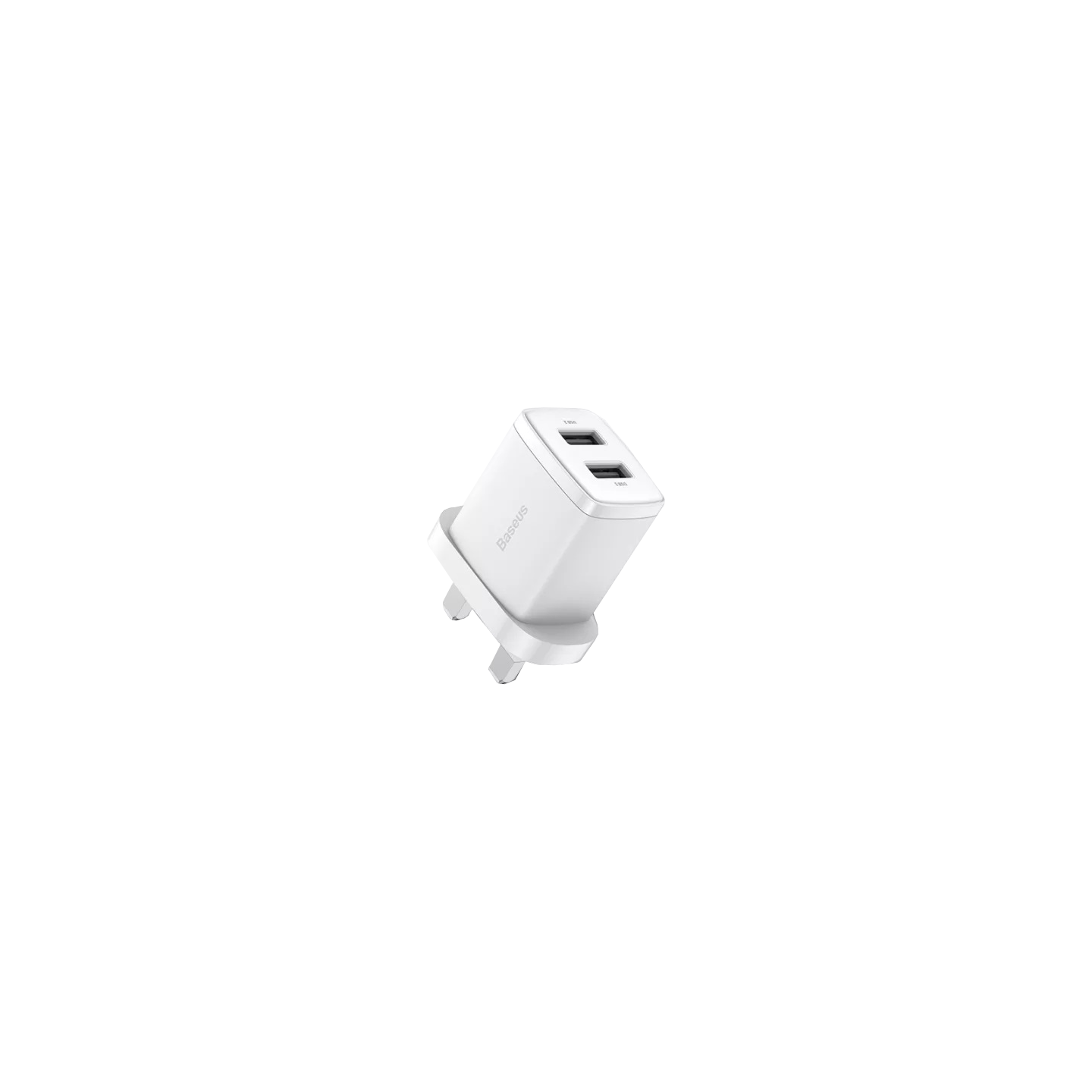 Baseus Charger Wall - 2xUSBA - 2.1A - UK - White — Buy in Cyprus with Fast Delivery