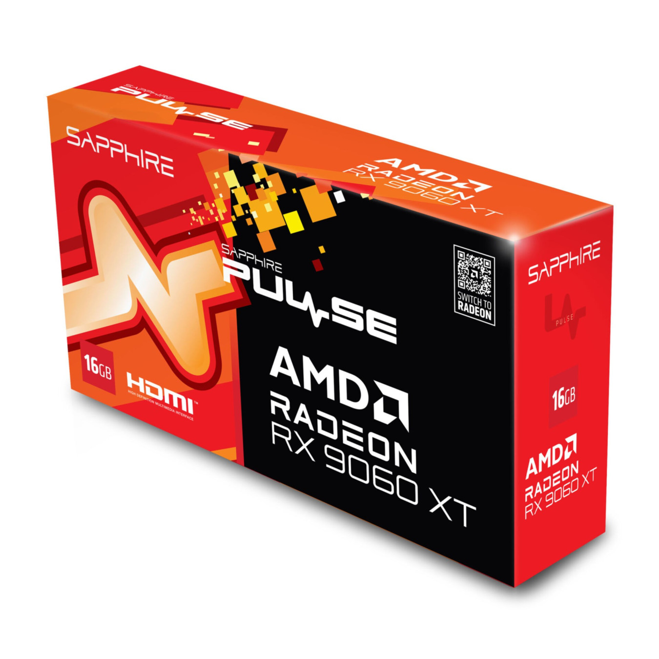 SAPPHIRE PULSE Radeon RX 9060 XT - 16GB GDDR6, 3290 MHz Boost, Black, Dual-X 2-Fan OC — Buy in Cyprus with Fast Delivery