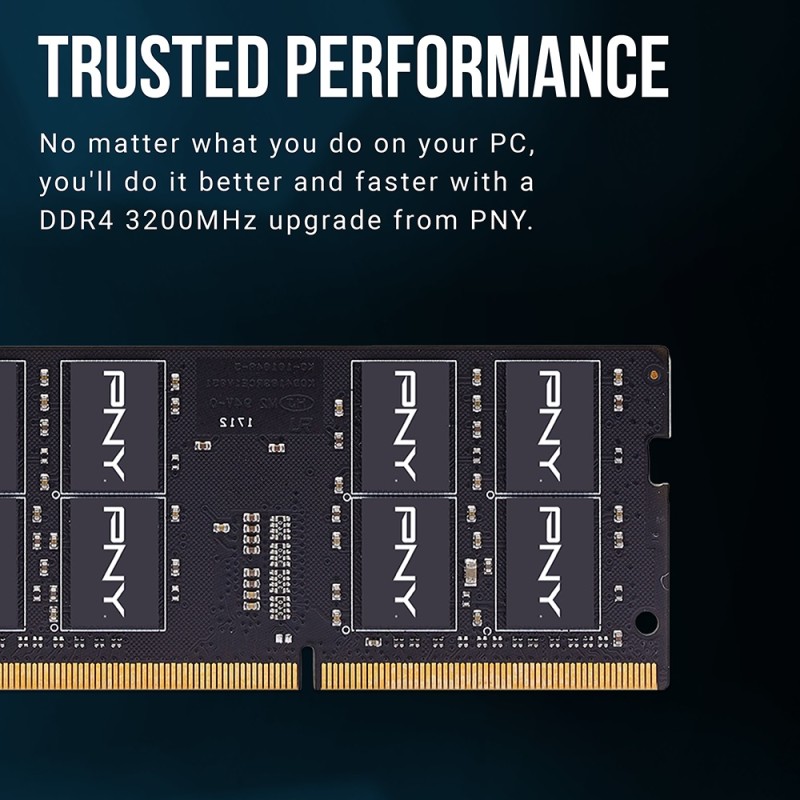 Buy PNY RAM SODIMM DDR4 3200MHz CL22 16GB Notebook Memory - DDR4 3200MHz CL22 16... in Cyprus, Nicosia, Limassol, Larnaka, Pafos
