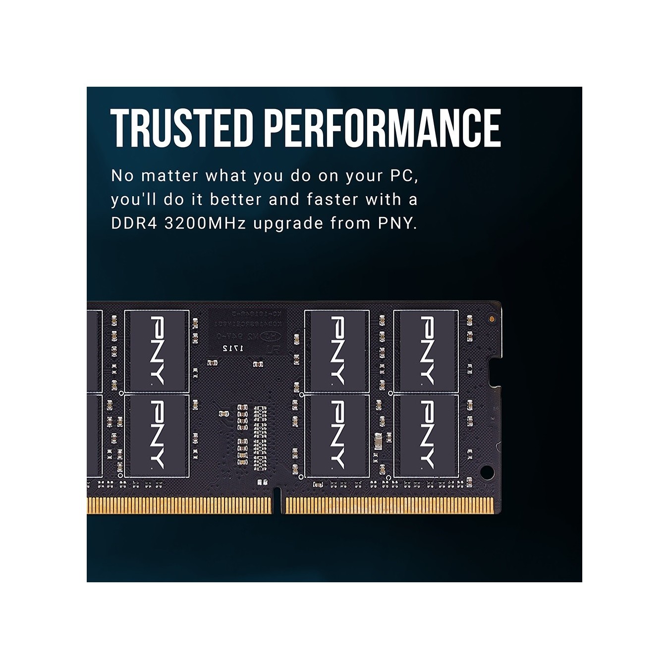 PNY RAM SODIMM DDR4 3200MHz CL22 16GB Notebook Memory - DDR4 3200MHz CL22 16GB Notebook Memory