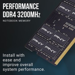 Buy PNY RAM SODIMM DDR4 3200MHz CL22 16GB Notebook Memory - DDR4 3200MHz CL22 16... in Cyprus, Nicosia, Limassol, Larnaka, Pafos