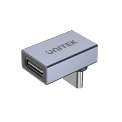 Buy Unitek USB-C 4.0 Male to Female Adaptor - A1039GY - 90degrees (Back) in Cyprus, Nicosia, Limassol, Larnaka, Pafos