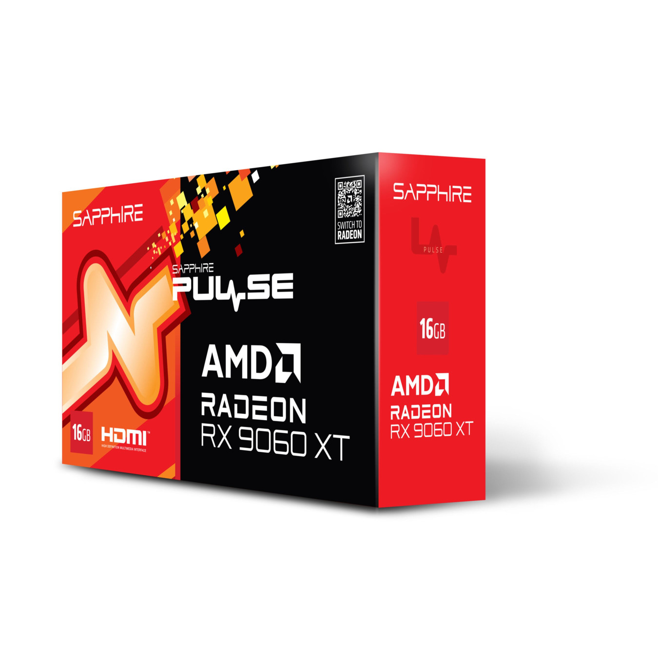 SAPPHIRE PULSE Radeon RX 9060 XT - 16GB GDDR6, 3290 MHz Boost, Black, Dual-X 2-Fan OC — Buy in Cyprus with Fast Delivery