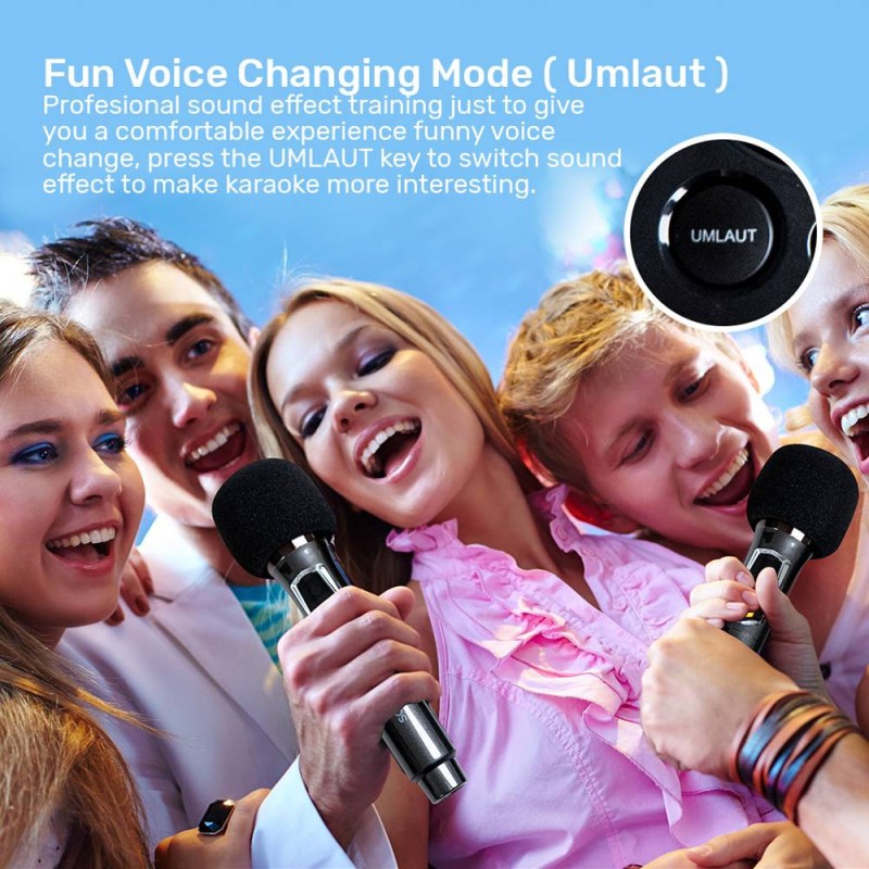 Buy SonicGear 2 x 8'' Portable Karaoke Speaker with Voice Changer - AudioXPro800... in Cyprus, Nicosia, Limassol, Larnaka, Pafos