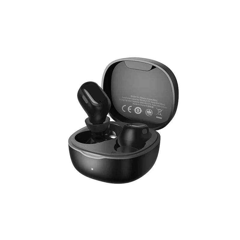Buy Baseus Headphones In Ear TWS Encok - WM01 - Black in Cyprus, Nicosia, Limassol, Larnaka, Pafos