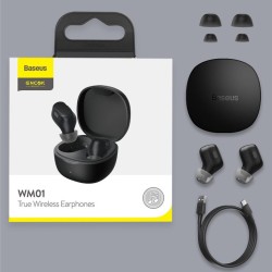 Buy Baseus Headphones In Ear TWS Encok - WM01 - Black in Cyprus, Nicosia, Limassol, Larnaka, Pafos