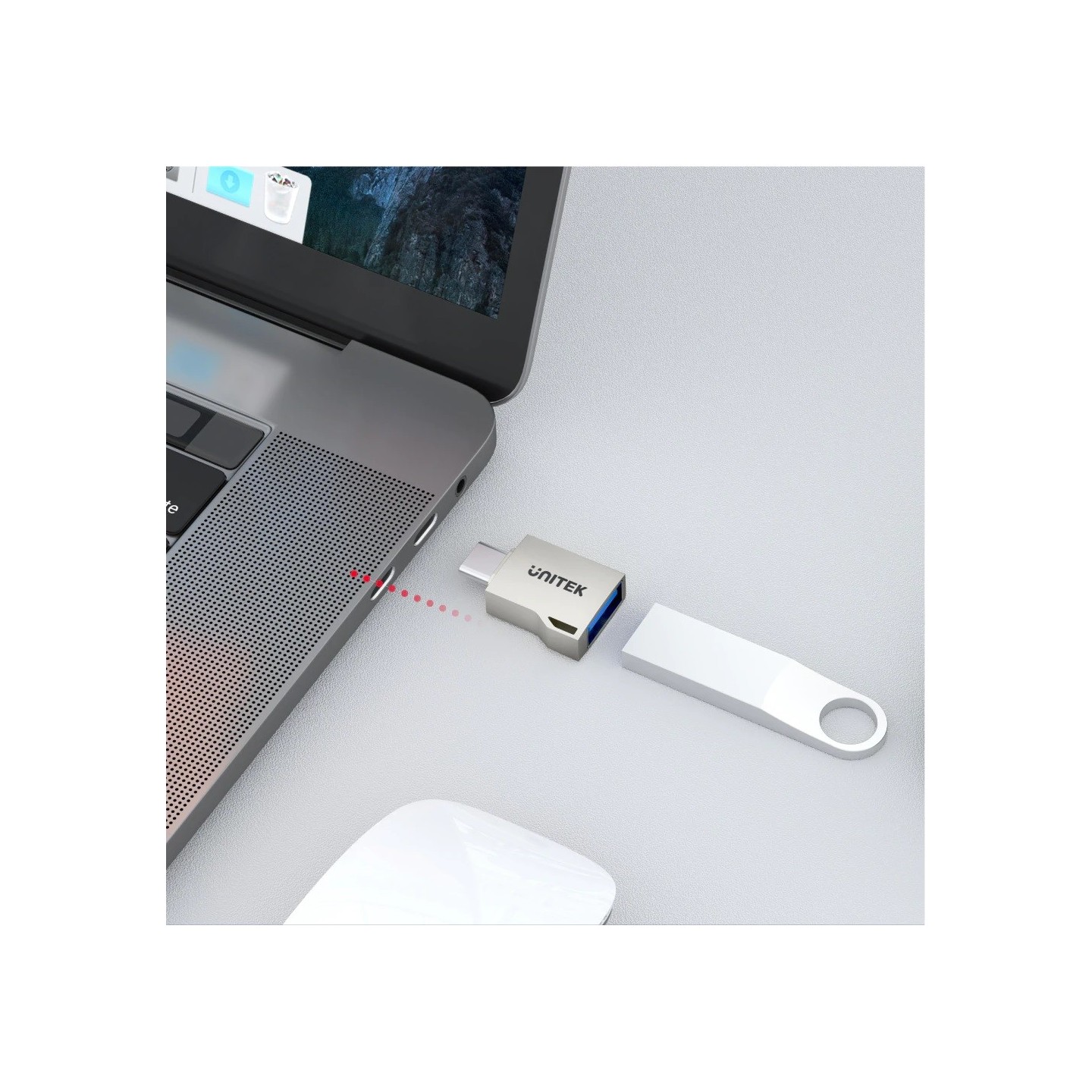 Unitek USB-A Female to USB-C Male Adaptor - A1025GNI - 5Gbps OTG — Buy in Cyprus with Fast Delivery