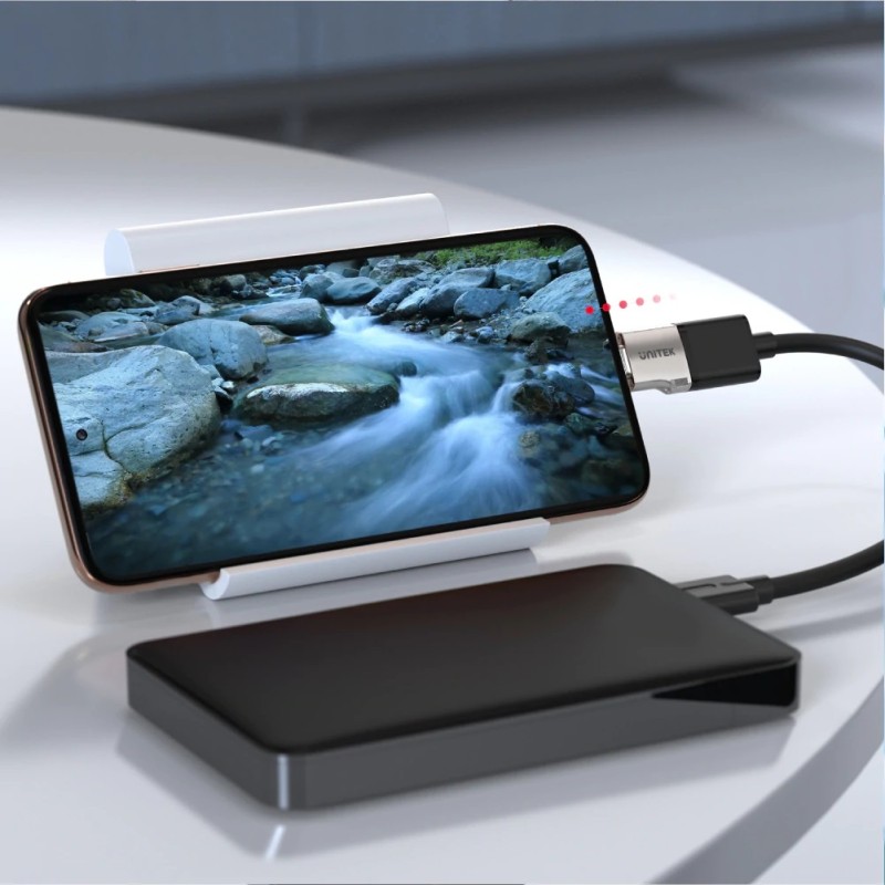 Buy Unitek USB-A Female to USB-C Male Adaptor - A1025GNI - 5Gbps OTG in Cyprus, Nicosia, Limassol, Larnaka, Pafos