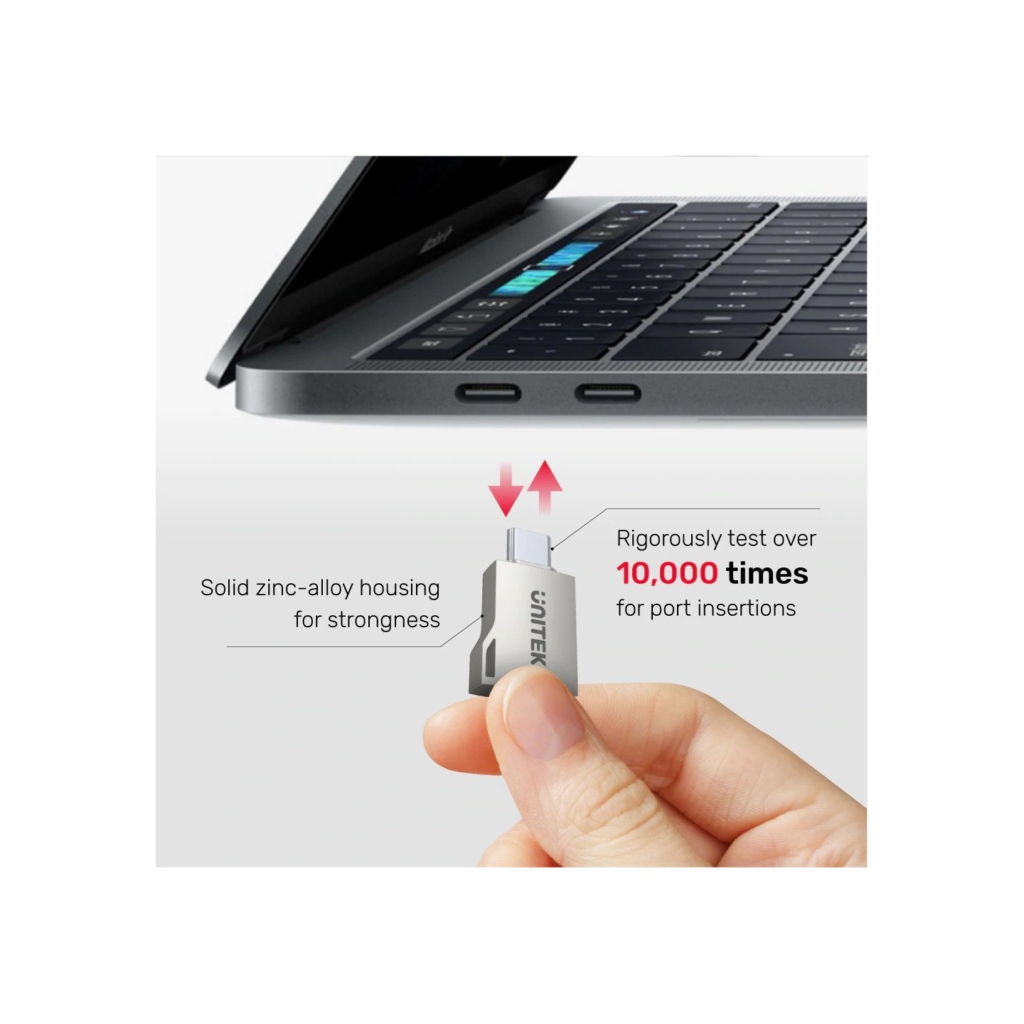 Unitek USB-A Female to USB-C Male Adaptor - A1025GNI - 5Gbps OTG — Buy in Cyprus with Fast Delivery