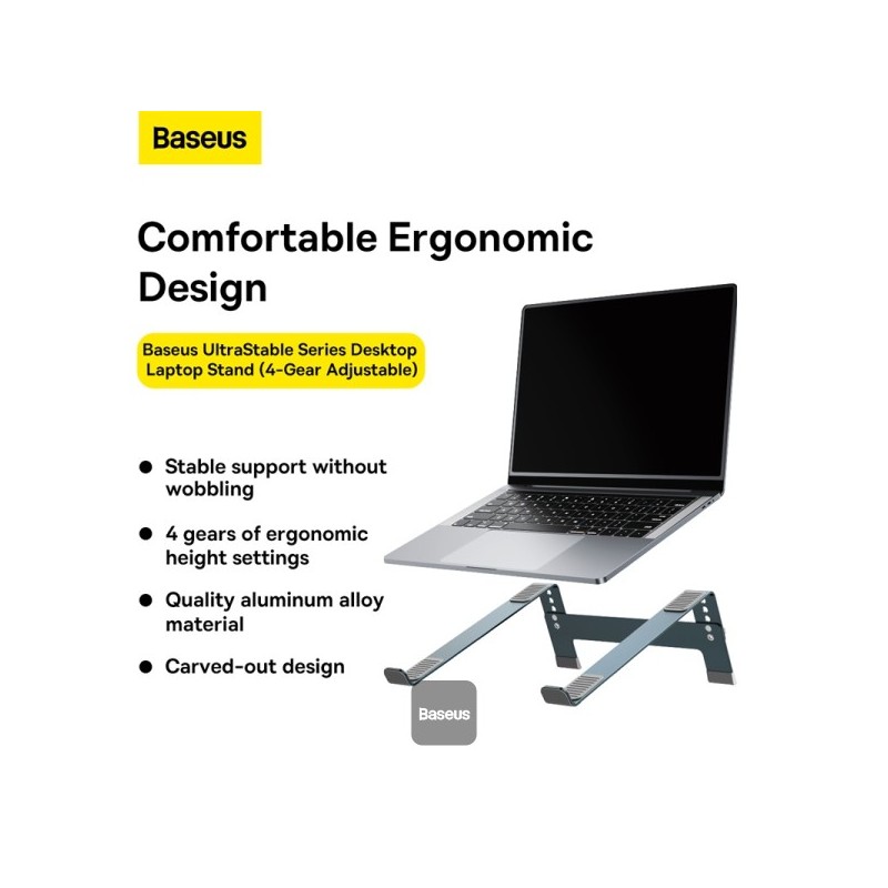 Buy Baseus Laptop Stand UltraStable Series - UltraStable Series in Cyprus, Nicosia, Limassol, Larnaka, Pafos