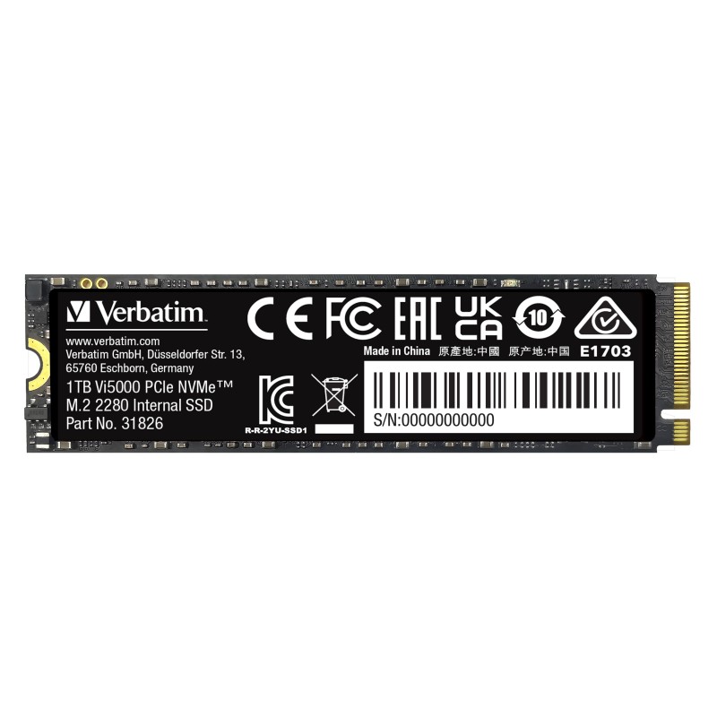 Verbatim Vi5000 1TB NVMe M.2 Gen4 SSD 31826 | Fast 5000MB/s Storage — Armenius Store Cyprus
