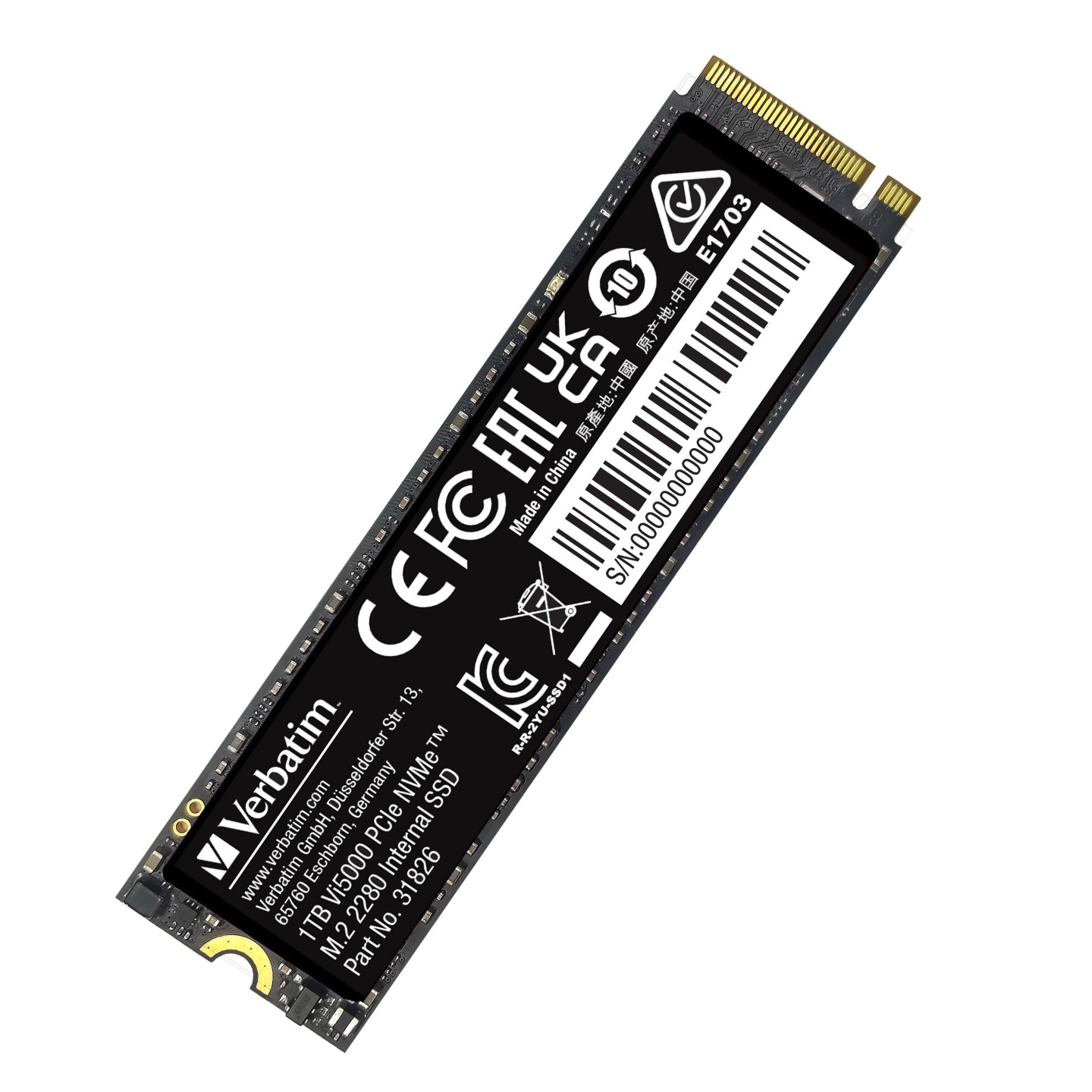 Verbatim Vi5000 1TB NVMe M.2 Gen4 SSD 31826 | Fast 5000MB/s Storage — Armenius Store Cyprus