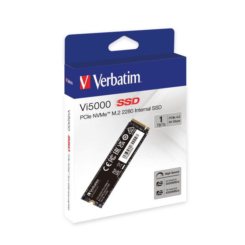 Buy Verbatim SSD NVME M2 Gen4 1TB - VI5000 - Gen4 NVME M2 1TB in Cyprus, Nicosia, Limassol, Larnaka, Pafos
