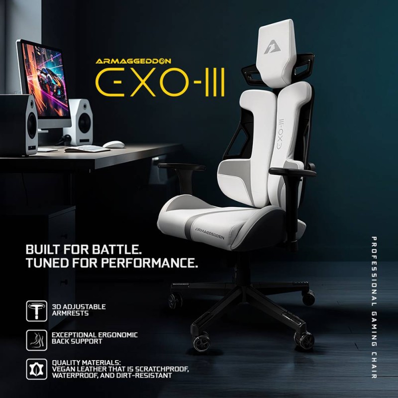 Buy Armaggeddon Gaming Chair - EXO-III - PU Leather, Honey Bourbon in Cyprus, Nicosia, Limassol, Larnaka, Pafos