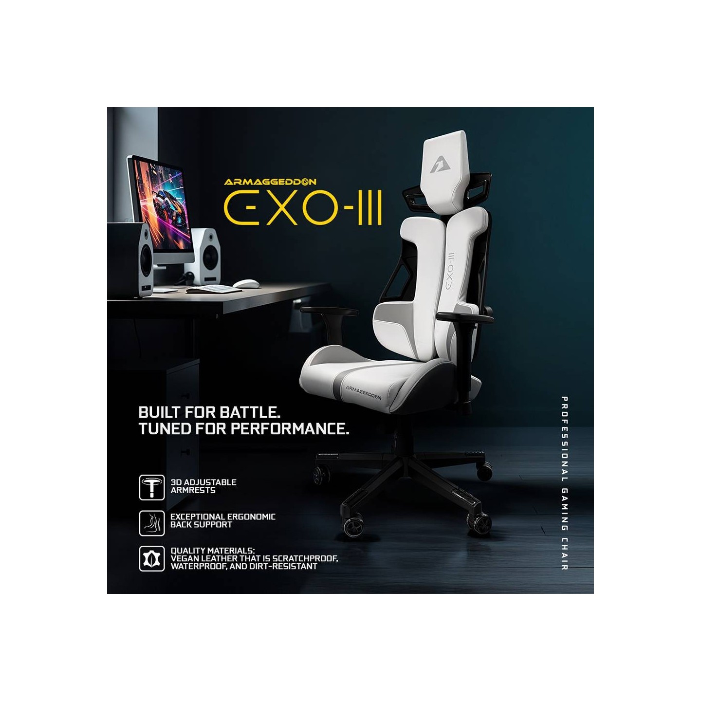 Armaggeddon Gaming Chair EXO-III PU Leather Honey Bourbon (Boxed) — Buy in Cyprus with Fast Delivery
