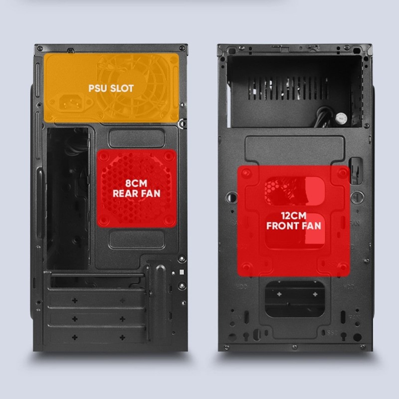 Buy Alcatroz PC Case - M200 - M-ATX AZZURA MILLENIA with 235W PSU in Cyprus, Nicosia, Limassol, Larnaka, Pafos