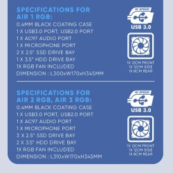 Buy Alcatroz PC Case - M200 - M-ATX AZZURA MILLENIA with 235W PSU in Cyprus, Nicosia, Limassol, Larnaka, Pafos