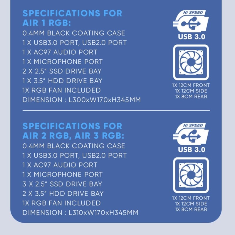 Buy Alcatroz PC Case - M200 - M-ATX AZZURA MILLENIA with 235W PSU in Cyprus, Nicosia, Limassol, Larnaka, Pafos