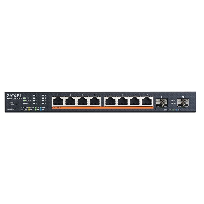 Buy Zyxel 10-Port 2.5G Multi-Gig PoE Cloud Managed Switch - XMG1915-10EP - 8 x P... in Cyprus, Nicosia, Limassol, Larnaka, Pafos