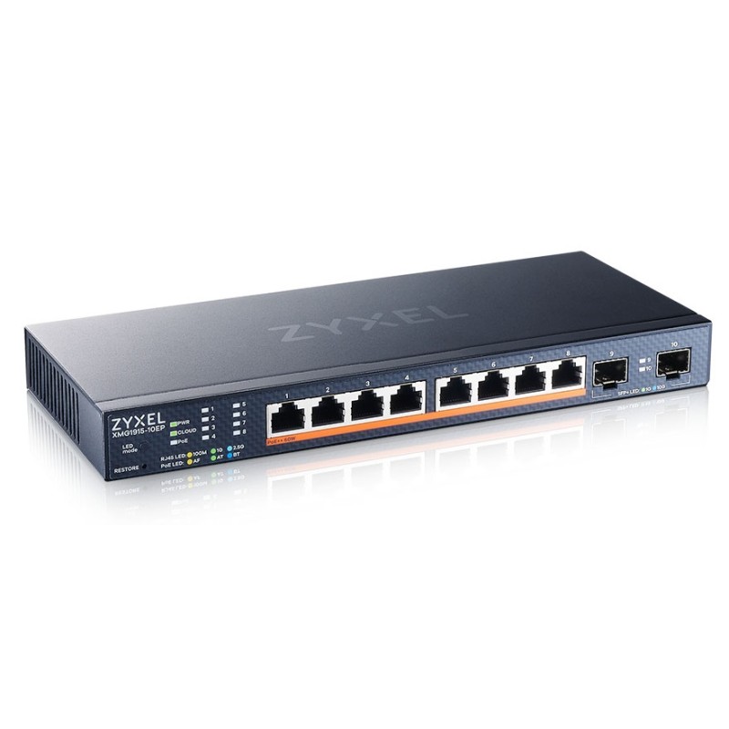 Buy Zyxel 10-Port 2.5G Multi-Gig PoE Cloud Managed Switch - XMG1915-10EP - 8 x P... in Cyprus, Nicosia, Limassol, Larnaka, Pafos