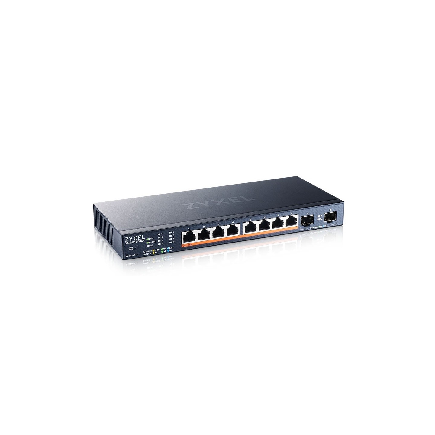 Zyxel 10-Port 2.5G Multi-Gig PoE Cloud Managed Switch - XMG1915-10EP - 8 x PoE 130W — Buy in Cyprus with Fast Delivery