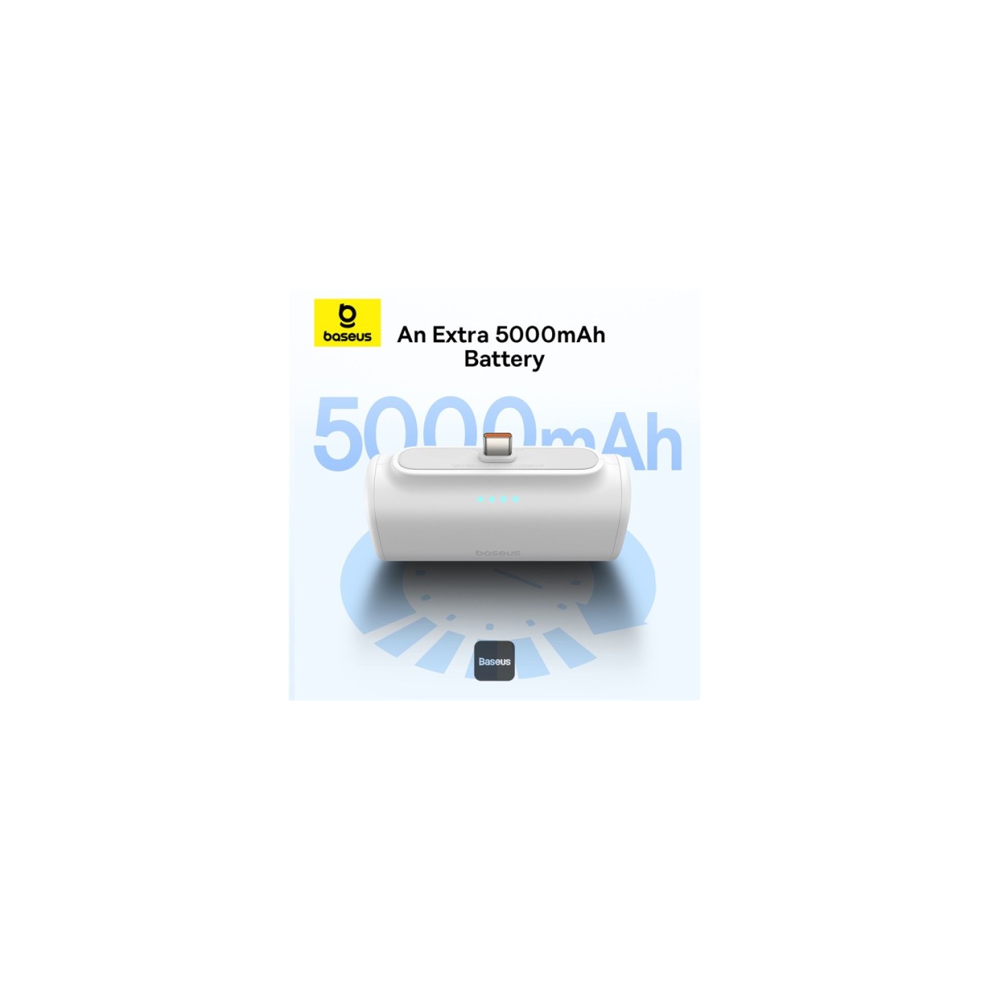 Baseus Powerbank - 20W 5000mAh Plug-In USB-C 20W Black — Buy in Cyprus with Fast Delivery