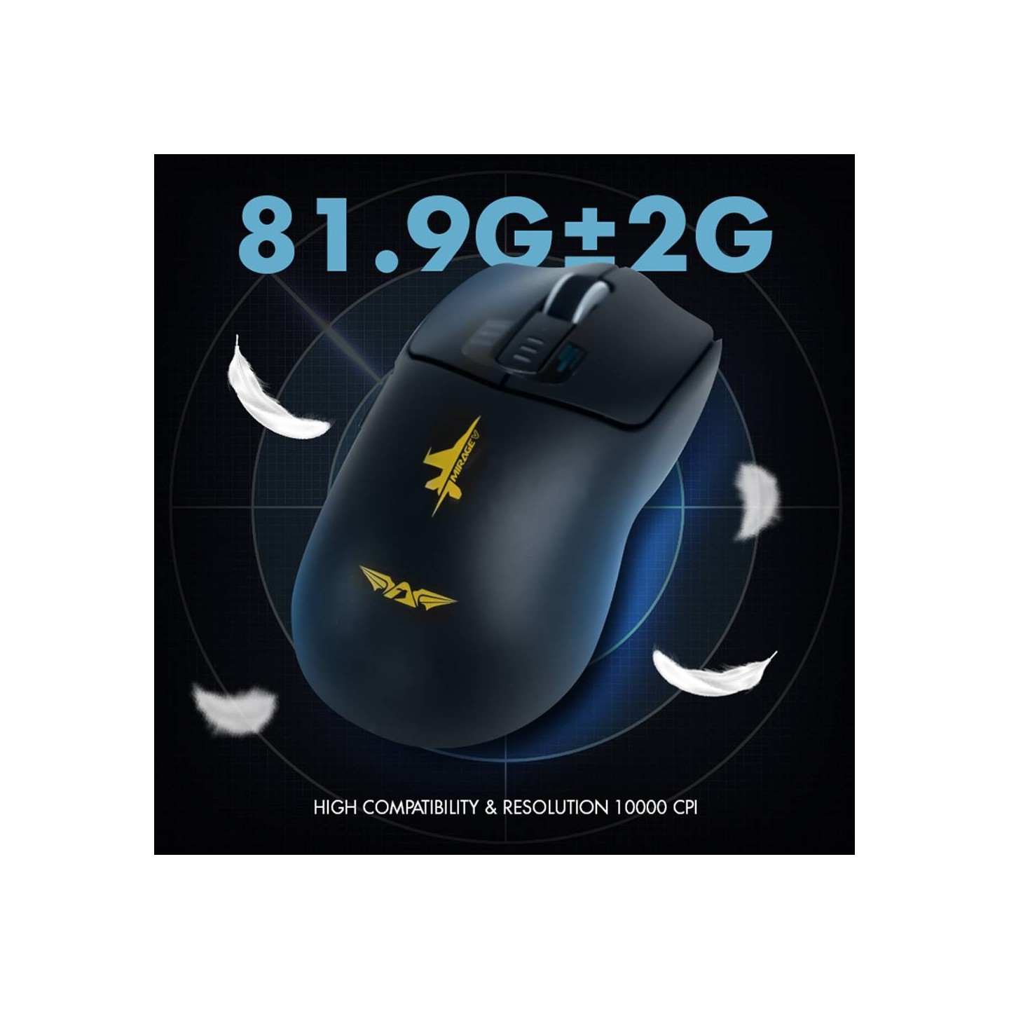 Armaggeddon Mirage V Wired+2.4G+BT Rechargeable Gaming Mouse 10000 CPI Black (Boxed) — Buy in Cyprus with Fast Delivery