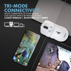 Armaggeddon Mirage V Wired+2.4G+BT Rechargeable Gaming Mouse 10000 CPI Black (Boxed) — Buy in Cyprus with Fast Delivery