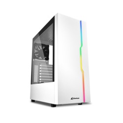 Buy Sharkoon RGB Slider - Mid Tower PC Case - White, Tempered Glass Side Panel, ... in Cyprus, Nicosia, Limassol, Larnaka, Pafos