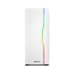 Buy Sharkoon RGB Slider - Mid Tower PC Case - White, Tempered Glass Side Panel, ... in Cyprus, Nicosia, Limassol, Larnaka, Pafos