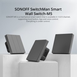 Buy Sonoff UK 3C WiFi Smart Wall Mechanical Switch - M5 - WiFi in Cyprus, Nicosia, Limassol, Larnaka, Pafos