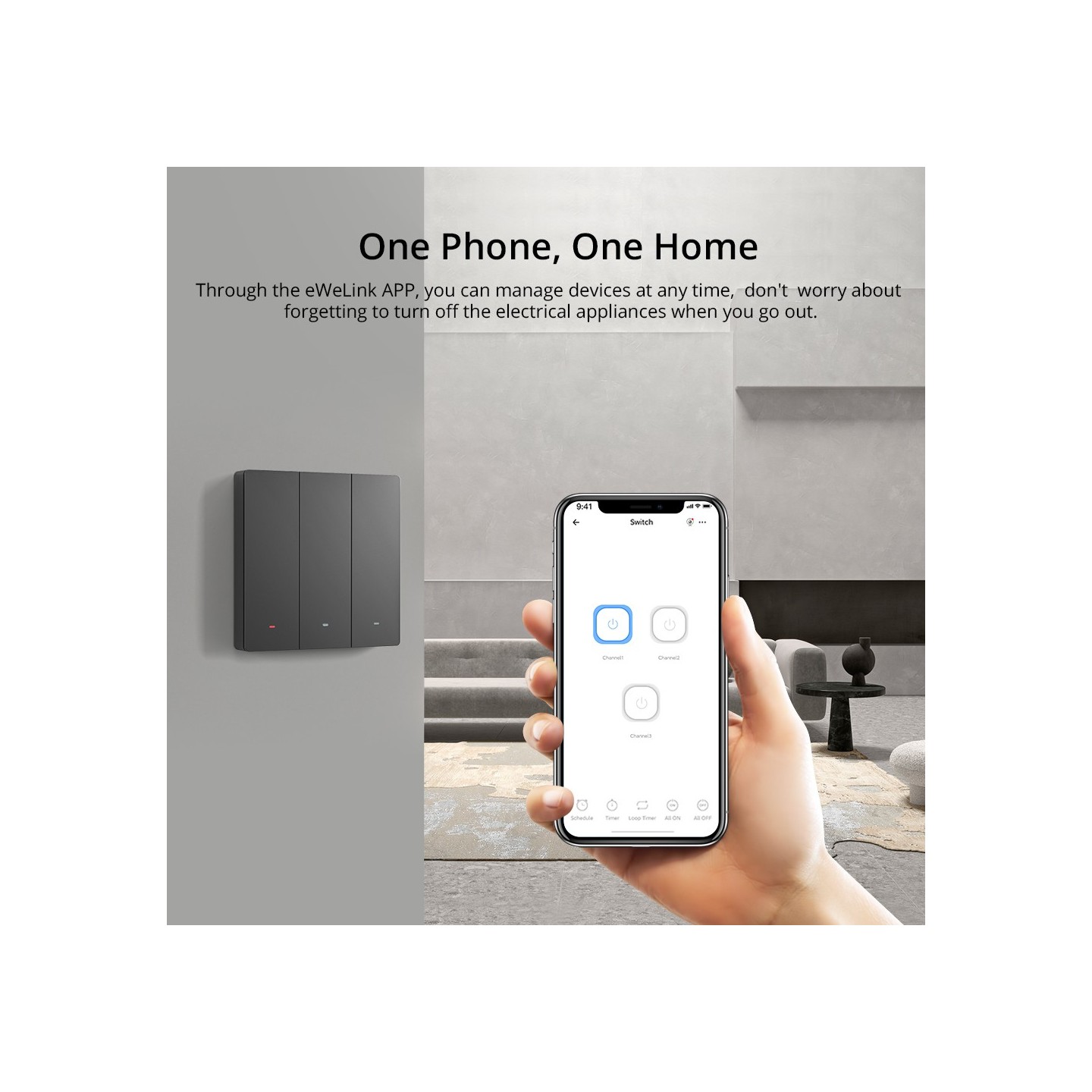 Sonoff UK 3C WiFi Smart Wall Mechanical Switch - M5 - WiFi — Buy in Cyprus with Fast Delivery