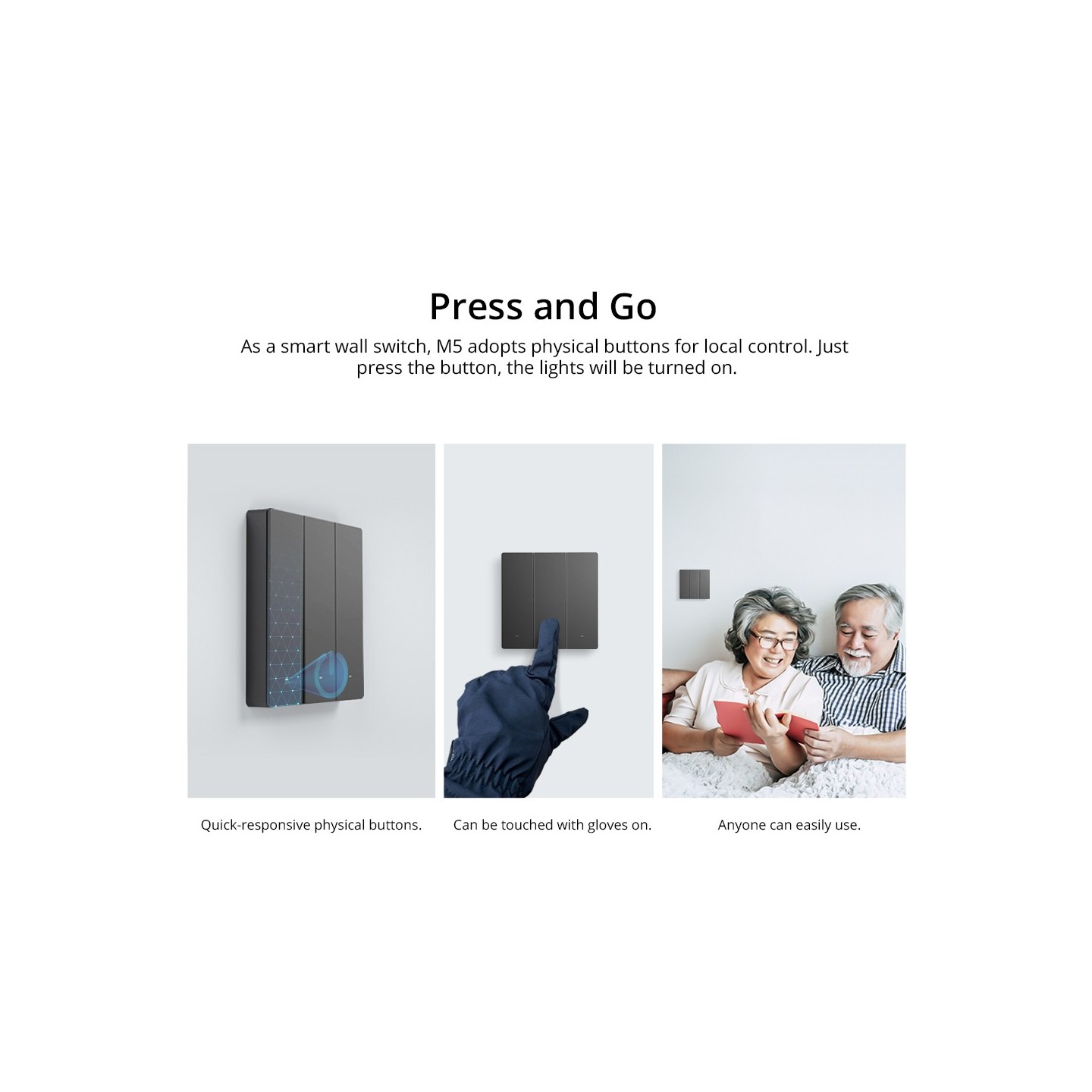Sonoff UK 3C WiFi Smart Wall Mechanical Switch - M5 - WiFi — Buy in Cyprus with Fast Delivery