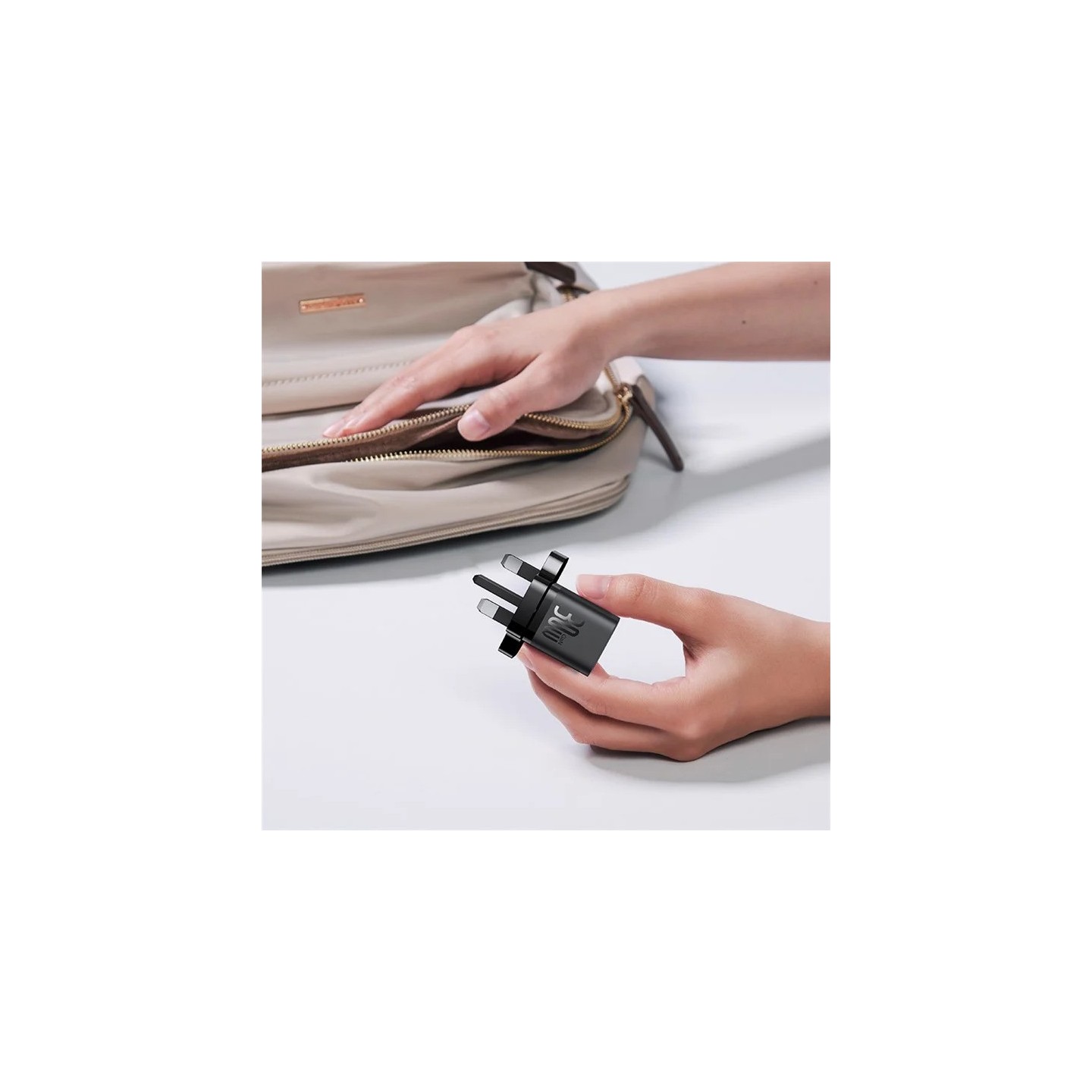 Baseus Charger Wall 30W USB-C UK MINI GaN5 Black - Wall UK 30W USB-C MINI GaN5 Black — Buy in Cyprus with Fast Delivery